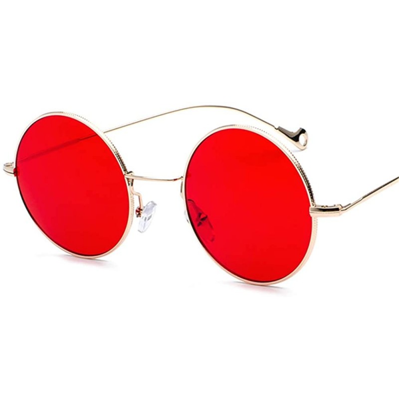 Round Design of Street Photo Glasses with Round Frame Individual Legs - 0017 golden Frame + Red Lenses C2 - CR18OT232MO $9.38