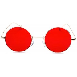 Round Design of Street Photo Glasses with Round Frame Individual Legs - 0017 golden Frame + Red Lenses C2 - CR18OT232MO $9.38