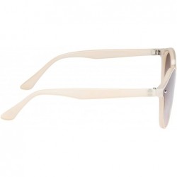 Round Fashion Small Round Women Nylon Sunglasses 100% UV protection - Beige - C718XONGW8T $16.70