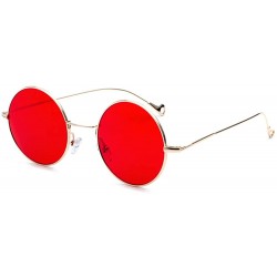 Round Design of Street Photo Glasses with Round Frame Individual Legs - 0017 golden Frame + Red Lenses C2 - CR18OT232MO $9.38