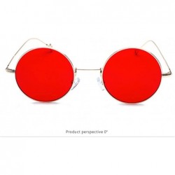 Round Design of Street Photo Glasses with Round Frame Individual Legs - 0017 golden Frame + Red Lenses C2 - CR18OT232MO $9.38