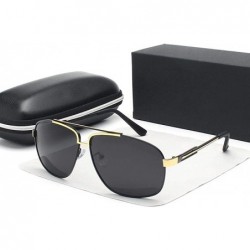 Aviator Polarized Sunglasses Man Cool Sun Glasses Men UV400 Y9754 C1BOX - Y9754 C1box - CD18XGECMDM $13.21