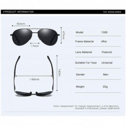 Oval Classic Pilot Sunglasses men women Polarized Frame fashion Sun glasses For men Driving UV400 Protection - C01900ZT458 $3...