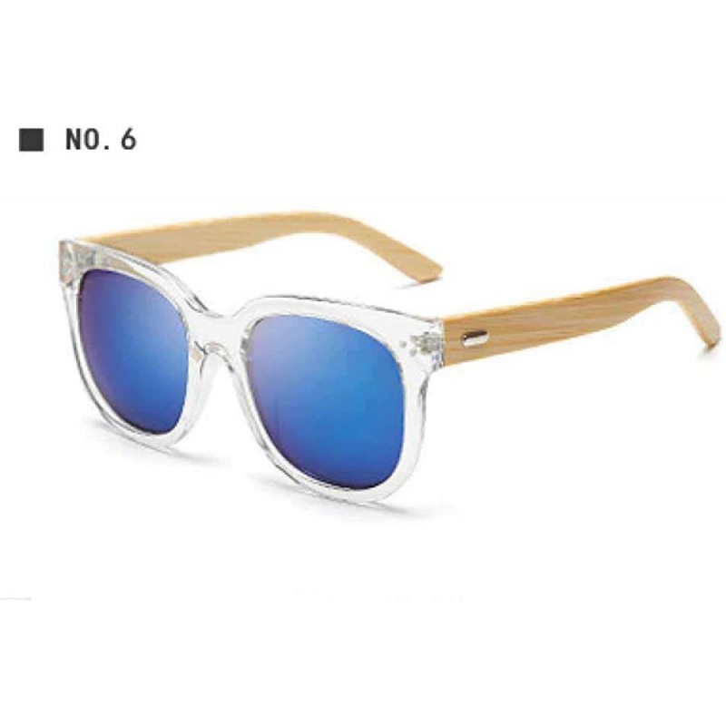 Aviator Hot Chic Hand-made Wooden Sunglasses Women Brand Designer C7 As Photo Shows - C6 - C818XAIUSCO $11.31