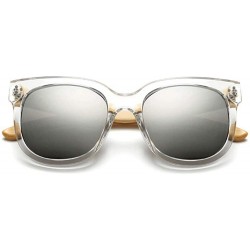 Aviator Hot Chic Hand-made Wooden Sunglasses Women Brand Designer C7 As Photo Shows - C6 - C818XAIUSCO $11.31