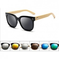 Aviator Hot Chic Hand-made Wooden Sunglasses Women Brand Designer C7 As Photo Shows - C6 - C818XAIUSCO $11.31