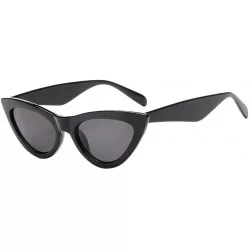 Aviator Fashion Retro Vintage Cat Eye Unisex Sunglasses Rapper Grunge Glasses Eyewear Luxury Accessory (Multicolor) - CB195N2...
