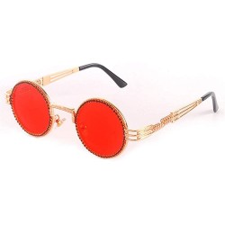 Round Vintage Sunglasses Designer Colorful Rhinestone - C618UTYHYD0 $14.45