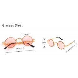 Round Vintage Sunglasses Designer Colorful Rhinestone - C618UTYHYD0 $14.45