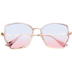 Oval Unisex Polarized Sunglasses Women Classic Irregular Sunglasses Retro Glasses - Gray - CQ18S8WW22R $7.95