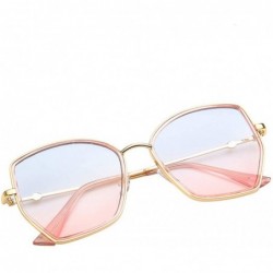 Oval Unisex Polarized Sunglasses Women Classic Irregular Sunglasses Retro Glasses - Gray - CQ18S8WW22R $7.95