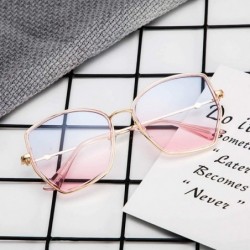 Oval Unisex Polarized Sunglasses Women Classic Irregular Sunglasses Retro Glasses - Gray - CQ18S8WW22R $7.95