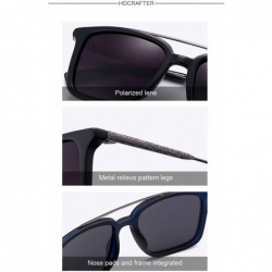 Goggle Unisex Polarized Driving Sunglasses Rectangular Vintage Sun Glasses For Men or Women - Red - CR18WCMRK6A $15.49