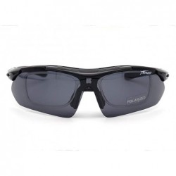 Sport Men Women Polarized Prescription Sports Sunglasses For Driving Fishing - Black - CV192EQ9DDL $31.12