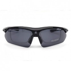 Sport Men Women Polarized Prescription Sports Sunglasses For Driving Fishing - Black - CV192EQ9DDL $12.62