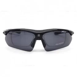 Sport Men Women Polarized Prescription Sports Sunglasses For Driving Fishing - Black - CV192EQ9DDL $12.62