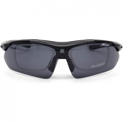 Sport Men Women Polarized Prescription Sports Sunglasses For Driving Fishing - Black - CV192EQ9DDL $12.62