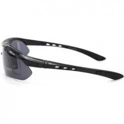 Sport Men Women Polarized Prescription Sports Sunglasses For Driving Fishing - Black - CV192EQ9DDL $12.62