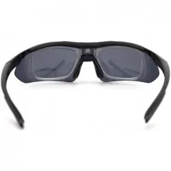 Sport Men Women Polarized Prescription Sports Sunglasses For Driving Fishing - Black - CV192EQ9DDL $12.62