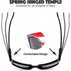 Aviator American Sunglasses USA Flag Classic Patriot - Red - C818RT7IEI5 $10.26