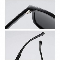 Square UV400 Polarized Sunglasses Men Tr90 Ultra Light Driving Male Sun Glasses TAC - Brown - CT18A75E0HC $11.60