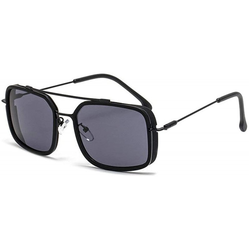 Oversized Classic Designer Sunglasses Oversized Vintage - Black - CY193IMI02L $16.78
