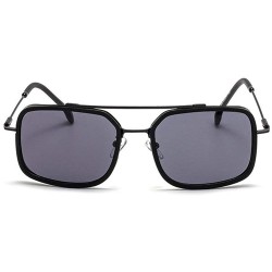 Oversized Classic Designer Sunglasses Oversized Vintage - Black - CY193IMI02L $16.78