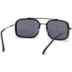 Oversized Classic Designer Sunglasses Oversized Vintage - Black - CY193IMI02L $16.78