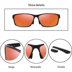 Sport Polarized Sunglasses for Men and Women - Al-Mg Metal Frame Ultra Light 100% UV Blocking Sports Sun glasses - CZ194SRNN0...