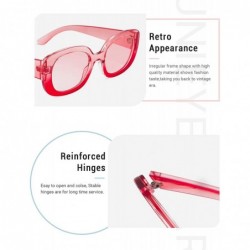 Sport New Vintage Square Frame Sunglasses for Men and Women UV400 Protection - (2 Packs) Style01 - CB195AAZYD7 $16.04