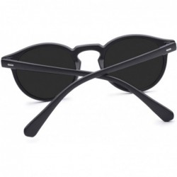 Round Outdoor Nearsighted Distance Polarized Sunglassess -3.50 Round Frame Driving Myopia Glasses - Black - CB198OX73QK $30.23
