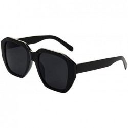 Oversized New Women Men Vintage Large Frame Sunglasses Retro Eyewear Fashion Radiation Protection - CJ18SRRSEIU $17.97