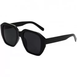 Oversized New Women Men Vintage Large Frame Sunglasses Retro Eyewear Fashion Radiation Protection - CJ18SRRSEIU $10.09