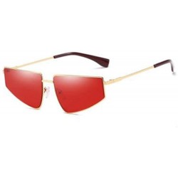Butterfly Women Fashion Sunglasses Butterfly Eyewear With Case UV400 Protection - Gold Frame/Red Lens - CU18XD93U0S $10.43
