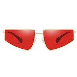 Butterfly Women Fashion Sunglasses Butterfly Eyewear With Case UV400 Protection - Gold Frame/Red Lens - CU18XD93U0S $10.43
