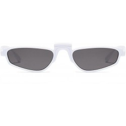Oversized Unisex Retro Vintage eyewear Fashion Small Square Frame Mini Sunglasses - C2 - CV18CIDDILS $18.47