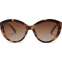 Cat Eye Vintage Cat Eye Sunglasses with Polarized Lens for Women AIMEE - C2 Brown Tortoise Frame/Brown Lense - CM18WYOLIQZ $1...