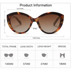 Cat Eye Vintage Cat Eye Sunglasses with Polarized Lens for Women AIMEE - C2 Brown Tortoise Frame/Brown Lense - CM18WYOLIQZ $1...