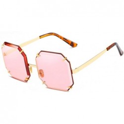 Square Unisex Sunglasses Fashion Grey Drive Holiday Square Non-Polarized UV400 - Pink - CG18R4UY322 $11.72