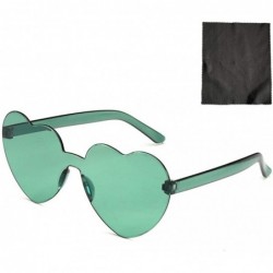 Rimless Fashion Heart Rimless Sunglasses - C - CP1908R9Y32 $10.51