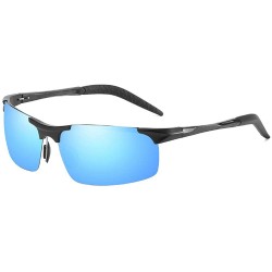 Sport Semi-Rimless Polarized Sport Sunglasses Anti-wind sand Ideal for Running or Cycling - C518TYC7QXY $16.26