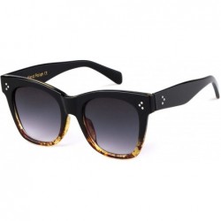 Oversized Oversized Square Sunglasses for Women Designer Luxury Flat Lens Sun Glasses Shades - C818XNH5M40 $20.13