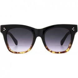 Oversized Oversized Square Sunglasses for Women Designer Luxury Flat Lens Sun Glasses Shades - C818XNH5M40 $10.20