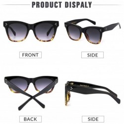 Oversized Oversized Square Sunglasses for Women Designer Luxury Flat Lens Sun Glasses Shades - C818XNH5M40 $10.20