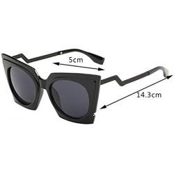 Oval Unisex Cat Eye Polarized Sunglasses Vintage Sun Glasses for Men Women Outdoor Activities Eyes Protection - Style1 - C418...