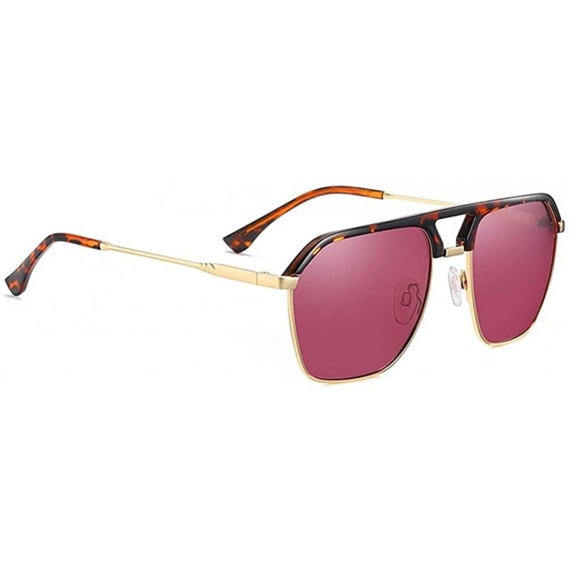 Rimless Rimless Polarized Gradient Lens Sunglasses for Men Driving Sun Glasses UV400 - C5red - CU199I6INLT $13.17