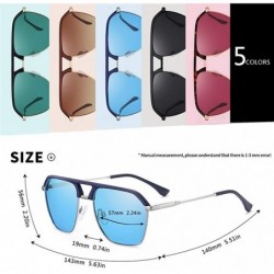 Rimless Rimless Polarized Gradient Lens Sunglasses for Men Driving Sun Glasses UV400 - C5red - CU199I6INLT $13.17