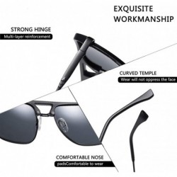 Rimless Rimless Polarized Gradient Lens Sunglasses for Men Driving Sun Glasses UV400 - C5red - CU199I6INLT $13.17