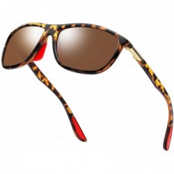 Aviator Rectangular Sports Fashion Polarized Sunglasses - Durable Lightweight Sun glasses for Men and Women - CX18NS3X5ON $23.14