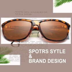 Aviator Rectangular Sports Fashion Polarized Sunglasses - Durable Lightweight Sun glasses for Men and Women - CX18NS3X5ON $9.51